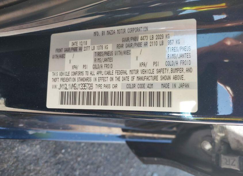 Photo 9 of 2018 Mazda Mazda6 TOURING (VIN JM1GL1VM9J1335728)