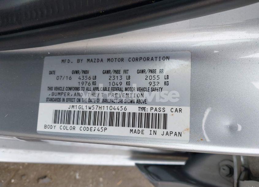 Photo 9 of 2017 Mazda Mazda6 GRAND TOURING (VIN JM1GL1W57H1104456)