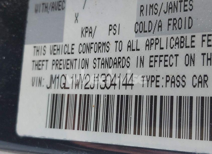 Photo 9 of 2018 Mazda Mazda6 GRAND TOURING RESERVE (VIN JM1GL1WY2J1304144)