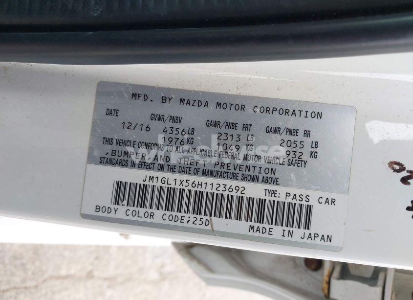 Photo 9 of 2017 Mazda Mazda6 GRAND TOURING (VIN JM1GL1X56H1123692)