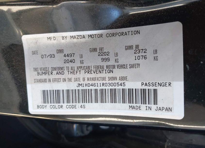 Photo 9 of 1994 Mazda 929 (VIN JM1HD4611R0300545)