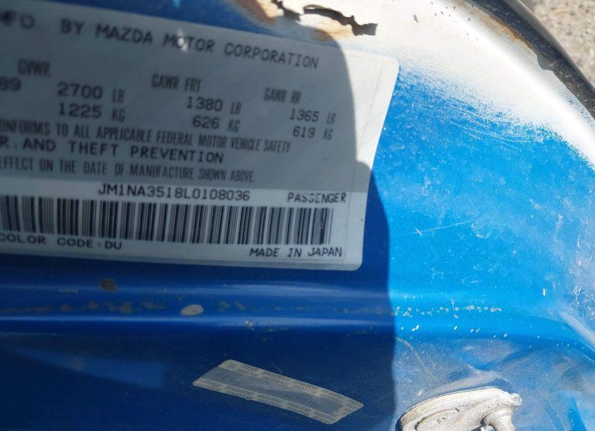 Photo 9 of 1990 Mazda Mx-5 MIATA (VIN JM1NA3518L0108036)