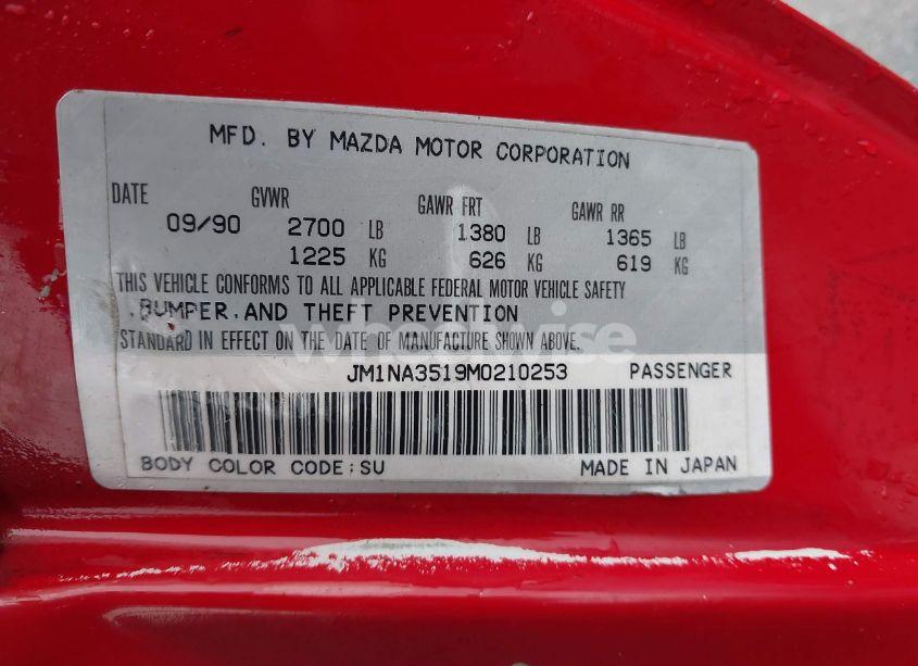 Photo 9 of 1991 Mazda Mx-5 MIATA (VIN JM1NA3519M0210253)