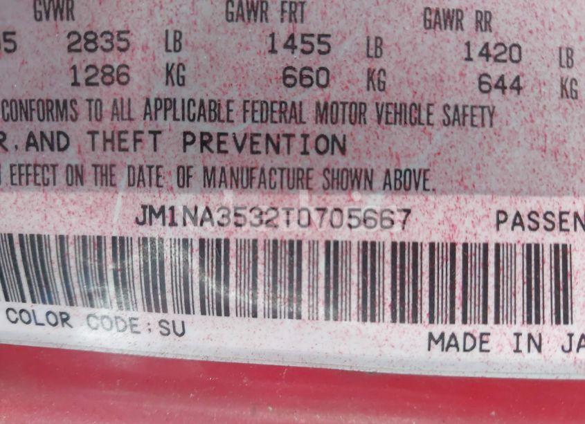 Photo 9 of 1996 Mazda Mx-5 MIATA (VIN JM1NA3532T0705667)