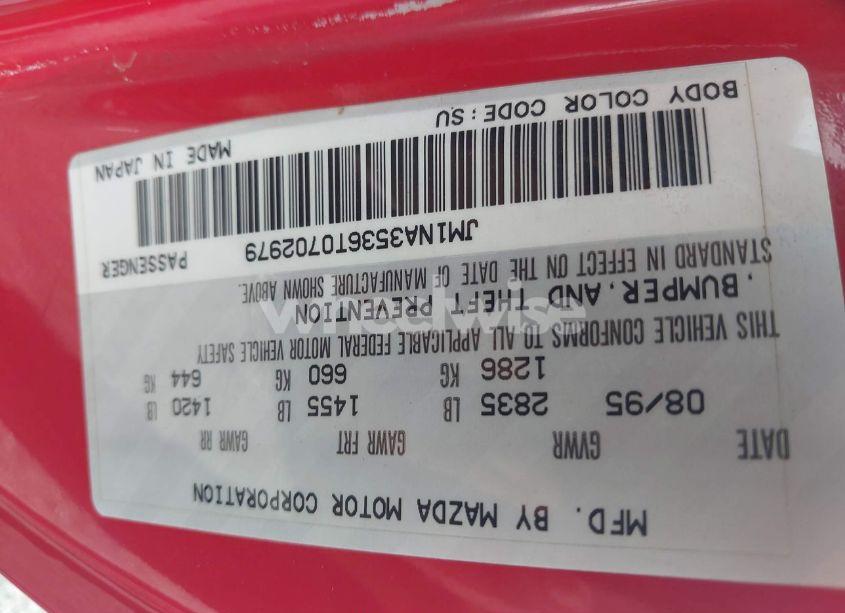 Photo 9 of 1996 Mazda Mx-5 MIATA (VIN JM1NA3536T0702979)