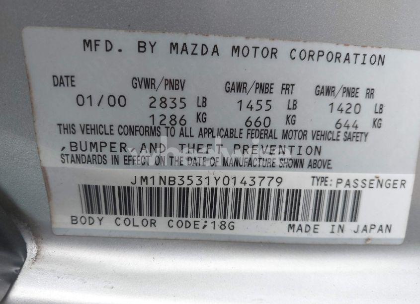 Photo 9 of 2000 Mazda Mx-5 MIATA LS/SPECIAL EDITION (VIN JM1NB3531Y0143779)