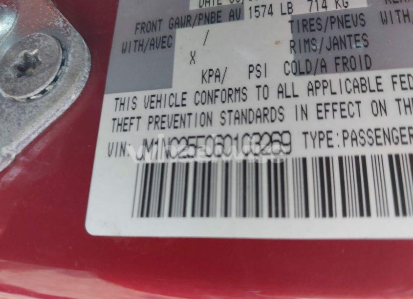 Photo 9 of 2006 Mazda Mx-5 3RD GENERATION LIMITED (VIN JM1NC25F060103269)