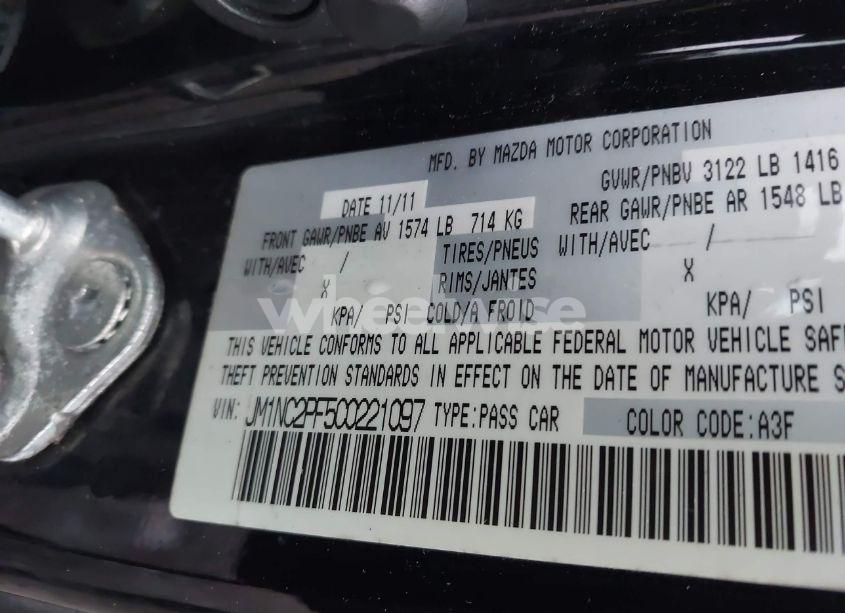 Photo 9 of 2012 Mazda Mx-5 MIATA GRAND TOURING (VIN JM1NC2PF5C0221097)