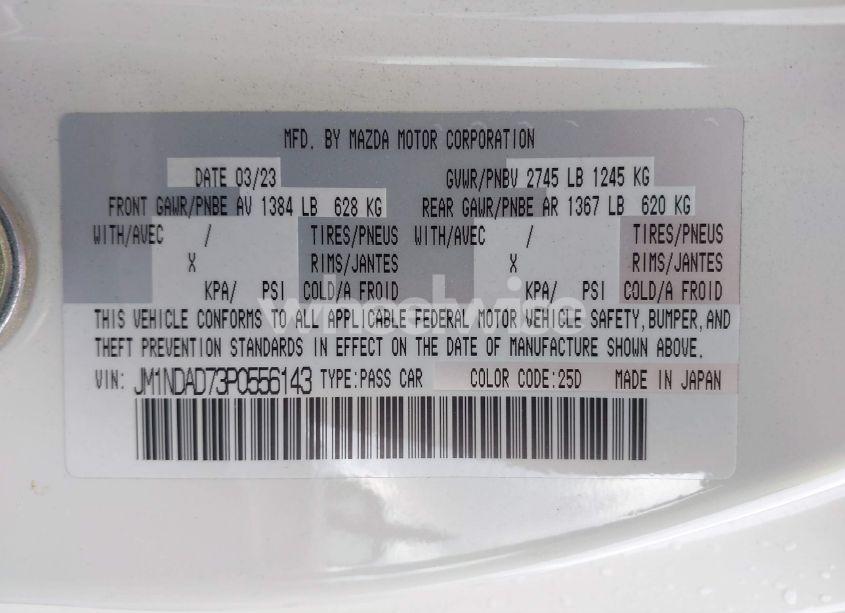 Photo 9 of 2023 Mazda Mx-5 MIATA GRAND TOURING (VIN JM1NDAD73P0556143)