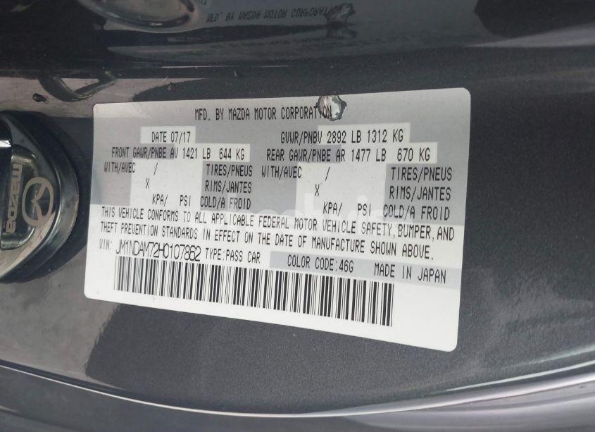 Photo 9 of 2017 Mazda Mx-5 MIATA RF GRAND TOURING (VIN JM1NDAM72H0107862)