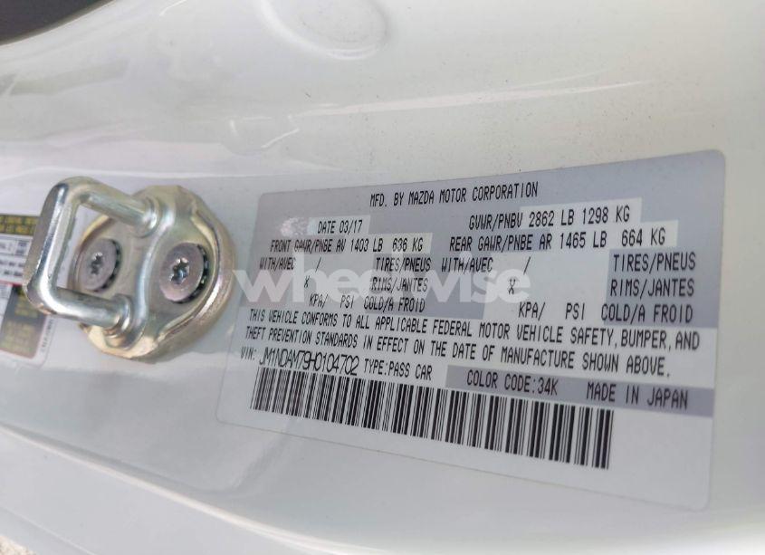 Photo 9 of 2017 Mazda Mx-5 MIATA RF GRAND TOURING (VIN JM1NDAM79H0104702)