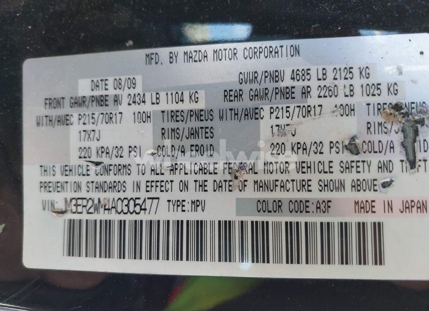 Photo 9 of 2010 Mazda Cx-7 I SPORT (VIN JM3ER2WM4A0305477)