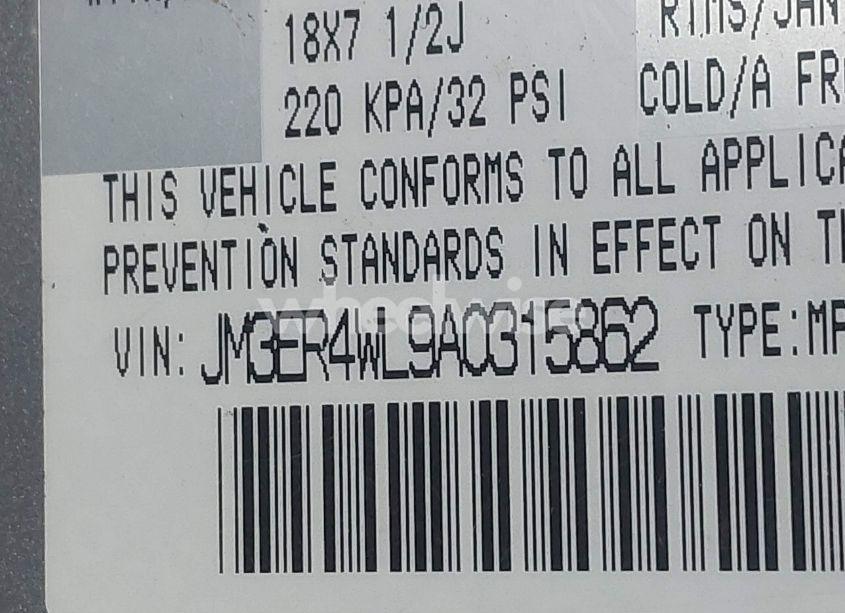 Photo 9 of 2010 Mazda Cx-7 TOURING (VIN JM3ER4WL9A0315862)