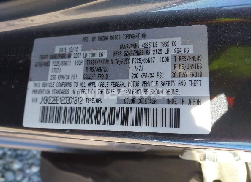 Photo 9 of 2014 Mazda Cx-5 SPORT (VIN JM3KE2BE1E0301812)