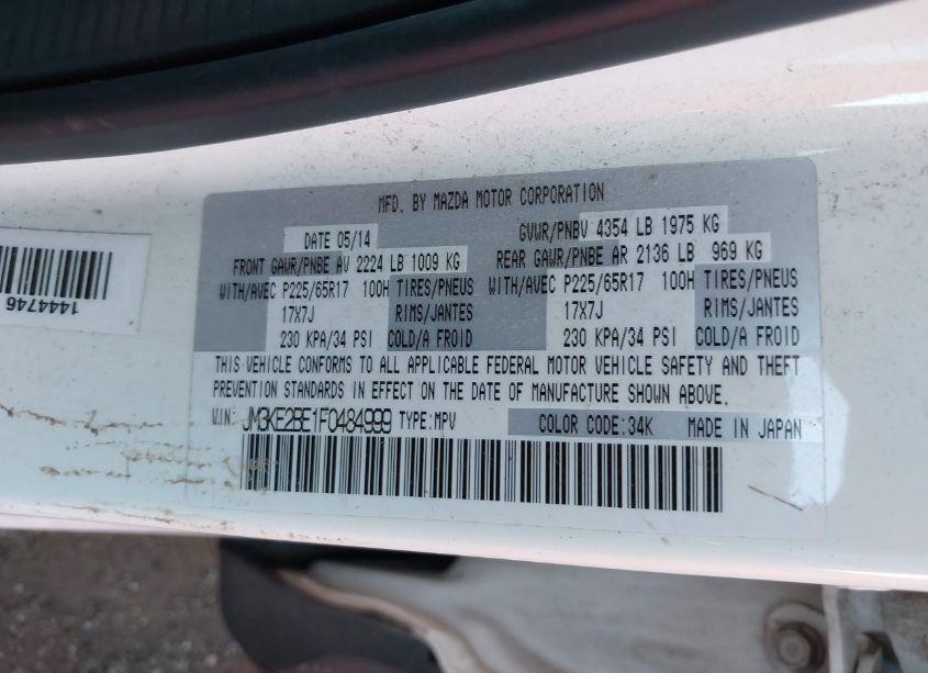 Photo 9 of 2015 Mazda Cx-5 SPORT (VIN JM3KE2BE1F0484999)