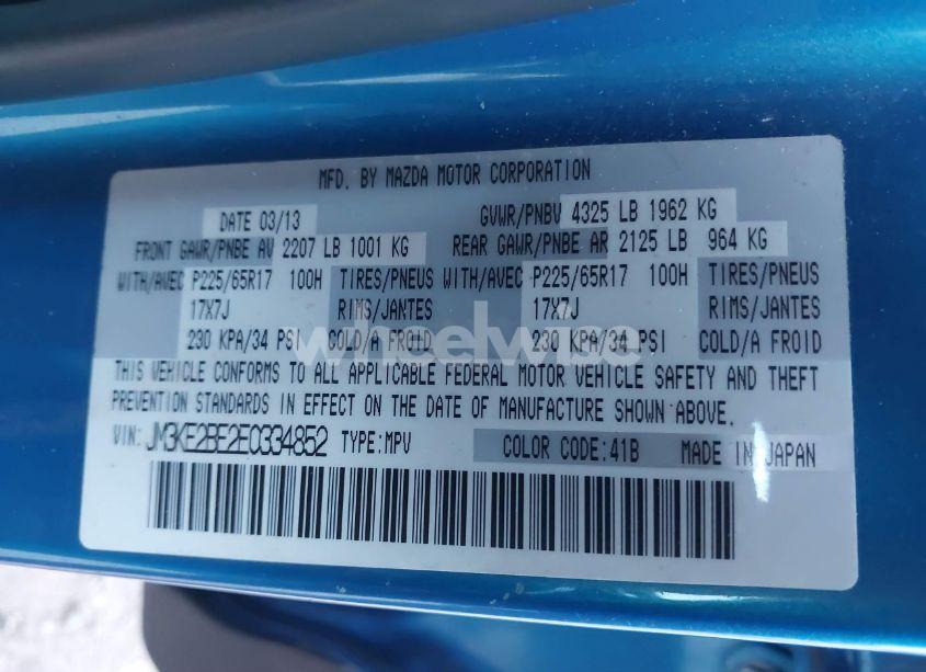 Photo 9 of 2014 Mazda Cx-5 SPORT (VIN JM3KE2BE2E0334852)
