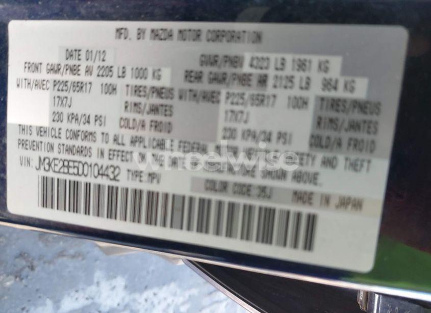 Photo 9 of 2013 Mazda Cx-5 SPORT (VIN JM3KE2BE5D0104432)