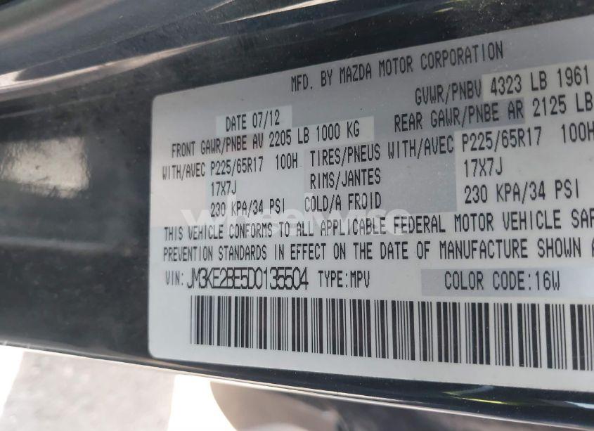 Photo 9 of 2013 Mazda Cx-5 SPORT (VIN JM3KE2BE5D0135504)