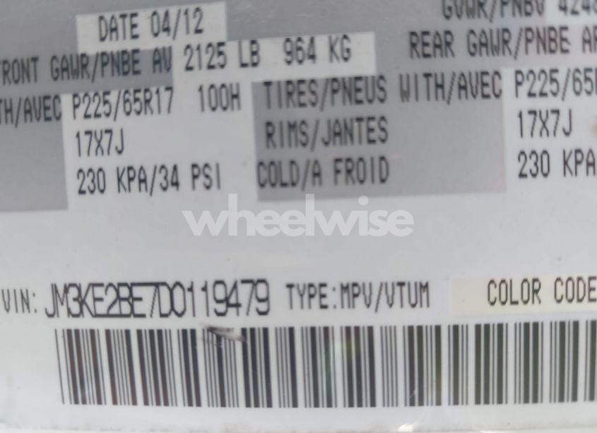 Photo 9 of 2013 Mazda Cx-5 SPORT (VIN JM3KE2BE7D0119479)