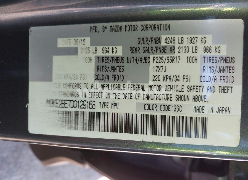 Photo 9 of 2013 Mazda Cx-5 SPORT (VIN JM3KE2BE7D0129168)