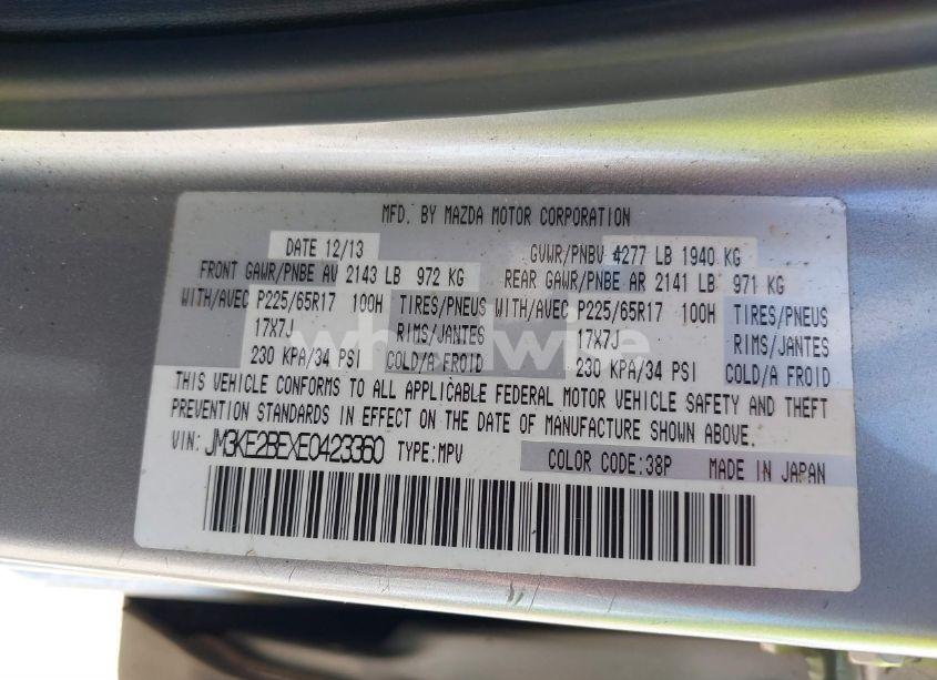 Photo 9 of 2014 Mazda Cx-5 SPORT (VIN JM3KE2BEXE0423360)