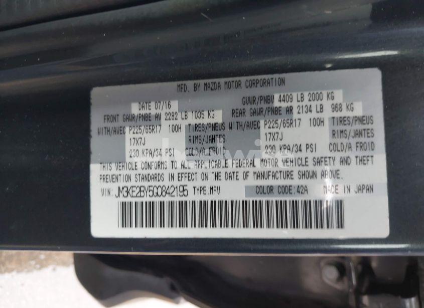 Photo 9 of 2016 Mazda Cx-5 SPORT (VIN JM3KE2BY5G0842195)