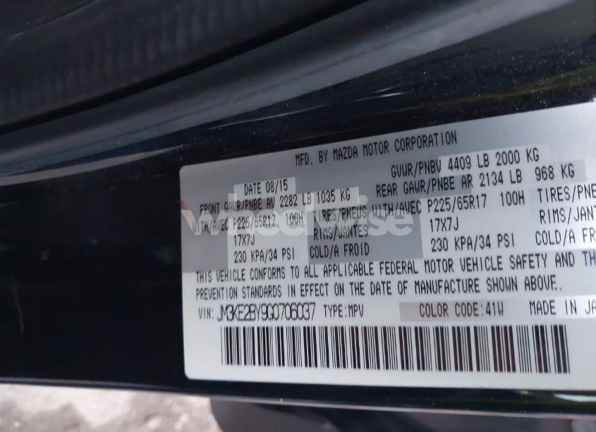 Photo 9 of 2016 Mazda Cx-5 SPORT (VIN JM3KE2BY9G0706037)