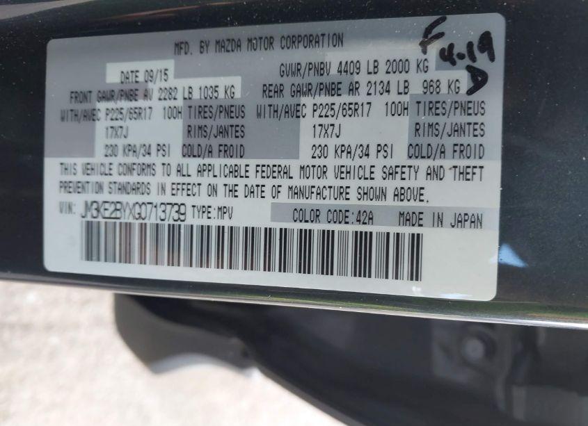 Photo 9 of 2016 Mazda Cx-5 SPORT (VIN JM3KE2BYXG0713739)