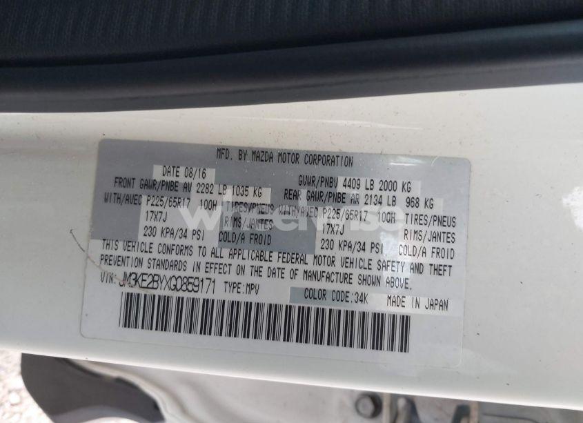 Photo 9 of 2016 Mazda Cx-5 SPORT (VIN JM3KE2BYXG0859171)