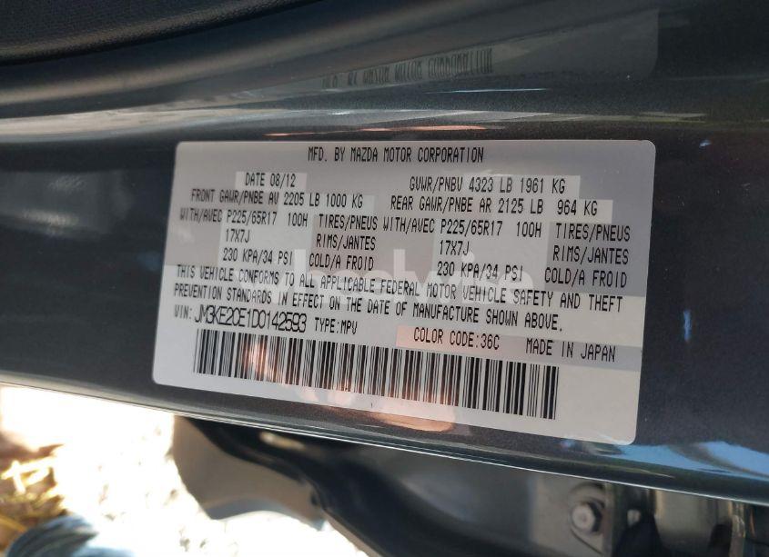 Photo 9 of 2013 Mazda Cx-5 TOURING (VIN JM3KE2CE1D0142593)