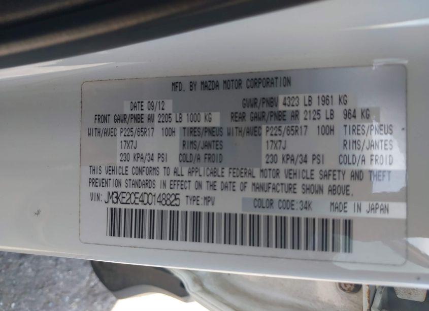 Photo 9 of 2013 Mazda Cx-5 TOURING (VIN JM3KE2CE4D0148825)