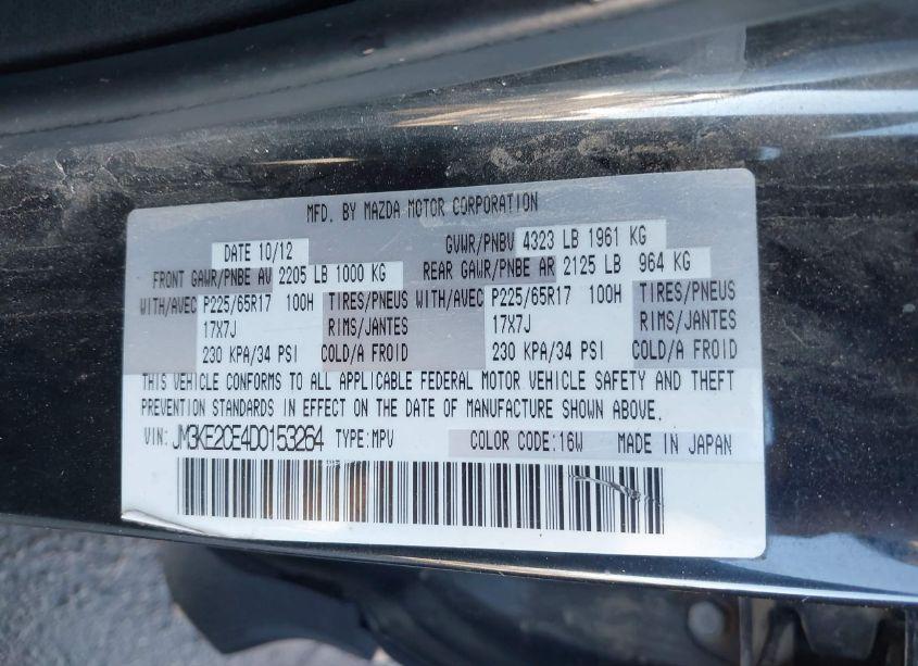 Photo 9 of 2013 Mazda Cx-5 TOURING (VIN JM3KE2CE4D0153264)