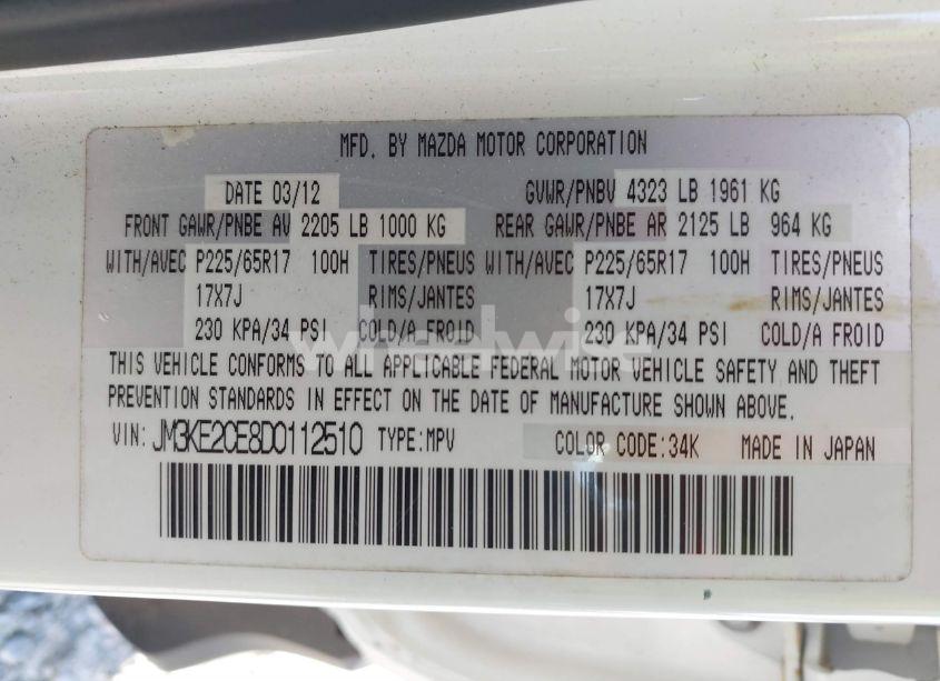 Photo 9 of 2013 Mazda Cx-5 TOURING (VIN JM3KE2CE8D0112510)