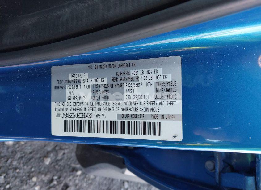 Photo 9 of 2014 Mazda Cx-5 TOURING (VIN JM3KE2CY0E0336432)