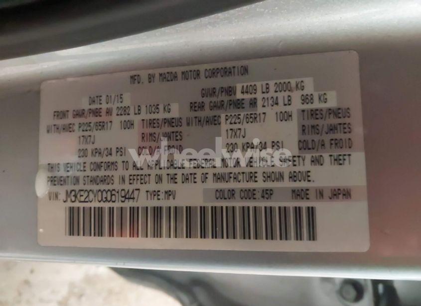 Photo 9 of 2016 Mazda Cx-5 TOURING (VIN JM3KE2CY0G0619447)