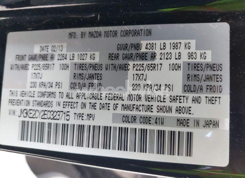 Photo 9 of 2014 Mazda Cx-5 TOURING (VIN JM3KE2CY2E0323715)