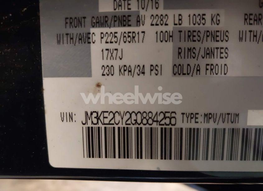 Photo 9 of 2016 Mazda Cx-5 TOURING (VIN JM3KE2CY2G0884256)