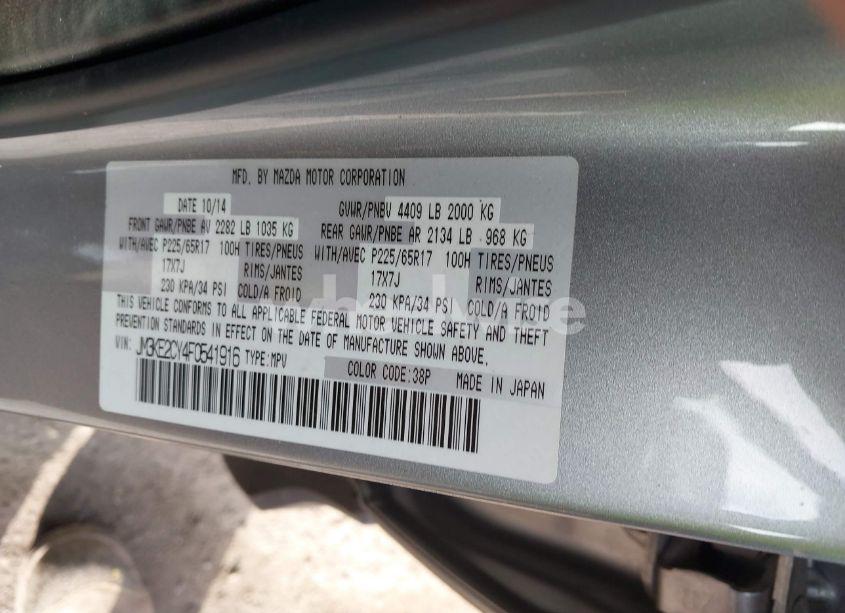 Photo 9 of 2015 Mazda Cx-5 TOURING (VIN JM3KE2CY4F0541916)