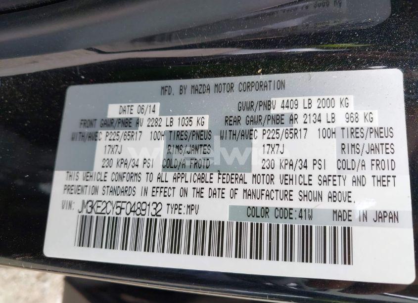 Photo 9 of 2015 Mazda Cx-5 TOURING (VIN JM3KE2CY5F0489132)