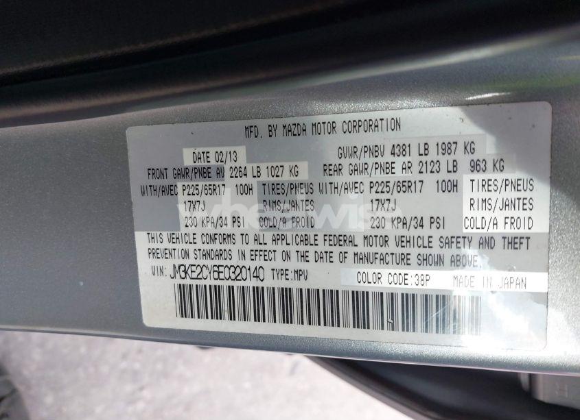 Photo 9 of 2014 Mazda Cx-5 TOURING (VIN JM3KE2CY6E0320140)