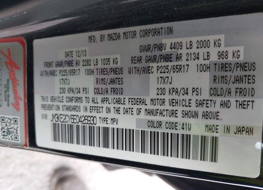 Photo 9 of 2014 Mazda Cx-5 TOURING (VIN JM3KE2CY6E0426930)