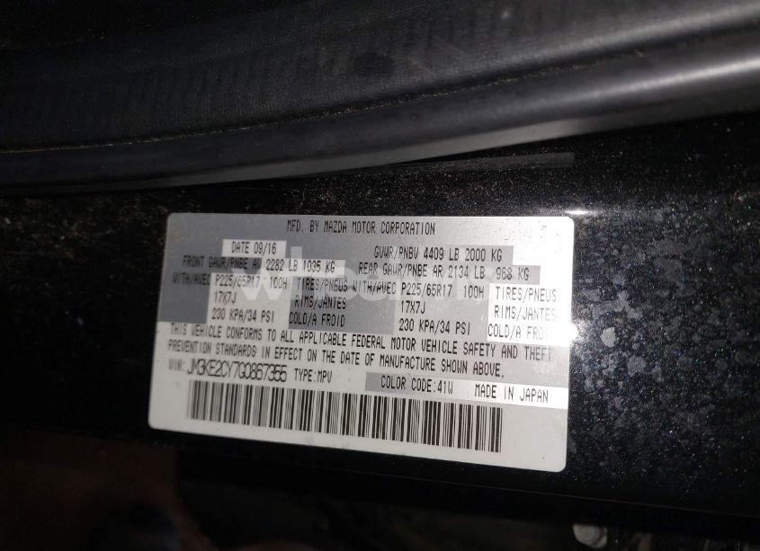 Photo 9 of 2016 Mazda Cx-5 TOURING (VIN JM3KE2CY7G0867355)