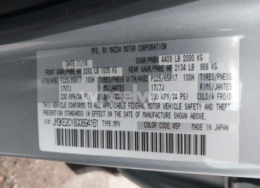 Photo 9 of 2016 Mazda Cx-5 TOURING (VIN JM3KE2CY8G0894161)