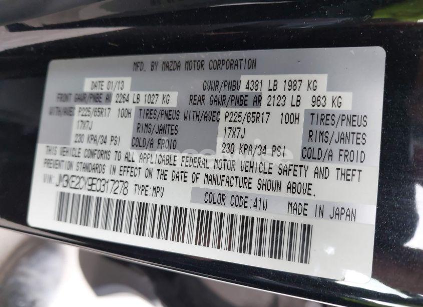 Photo 9 of 2014 Mazda Cx-5 TOURING (VIN JM3KE2CY9E0317278)