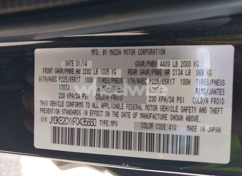 Photo 9 of 2015 Mazda Cx-5 TOURING (VIN JM3KE2CYXF0435860)