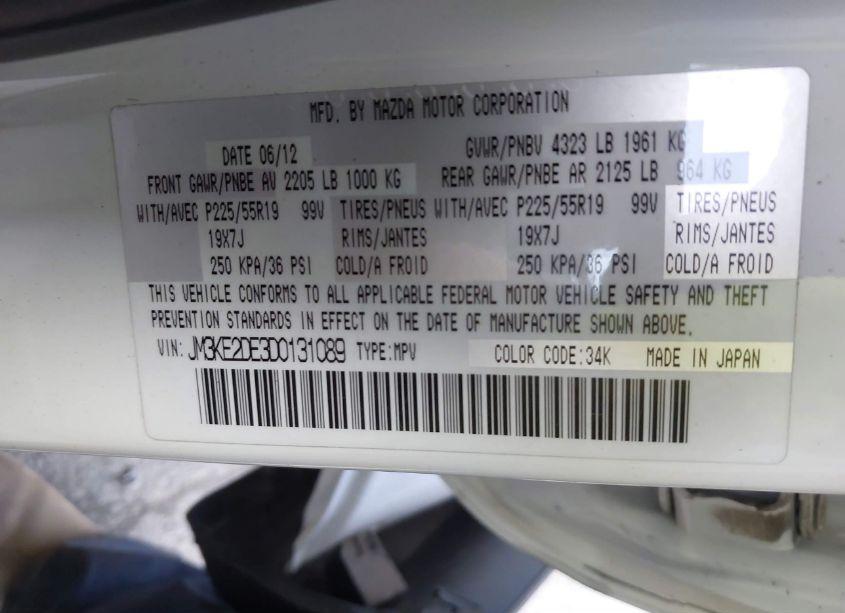 Photo 9 of 2013 Mazda Cx-5 GRAND TOURING (VIN JM3KE2DE3D0131089)