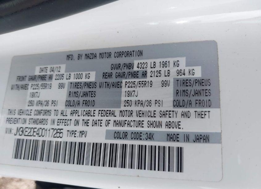 Photo 9 of 2013 Mazda Cx-5 GRAND TOURING (VIN JM3KE2DE4D0117265)