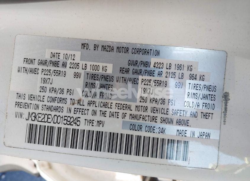 Photo 9 of 2013 Mazda Cx-5 GRAND TOURING (VIN JM3KE2DEXD0159245)