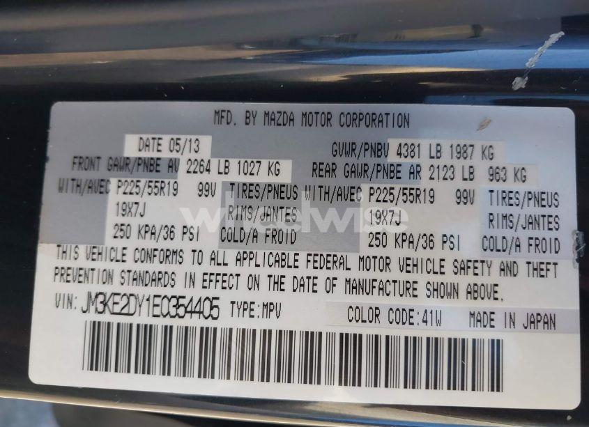 Photo 9 of 2014 Mazda Cx-5 GRAND TOURING (VIN JM3KE2DY1E0354405)