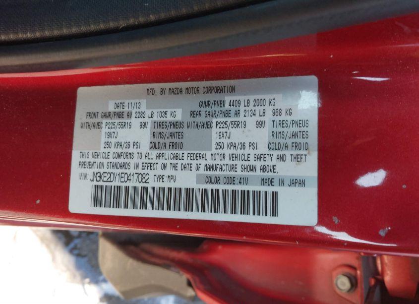 Photo 9 of 2014 Mazda Cx-5 GRAND TOURING (VIN JM3KE2DY1E0417082)